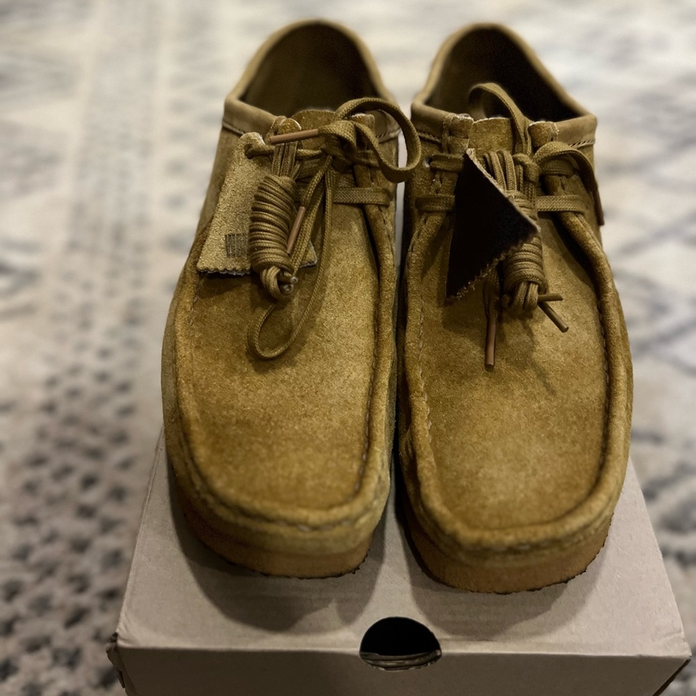 Clark’s Wallabee Oak Hairy Suede